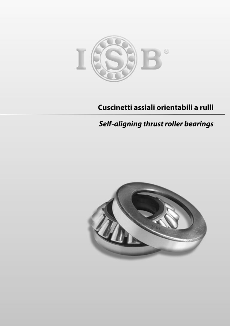 Rodamientos axiales de rodillos a rotula ISB