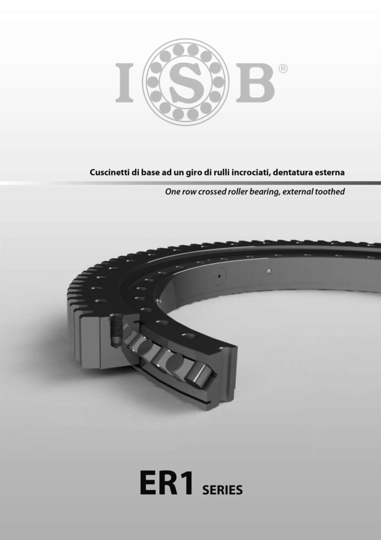 Coronas de giro de una hilera de rodillos cruzados - Serie ER1 ISB