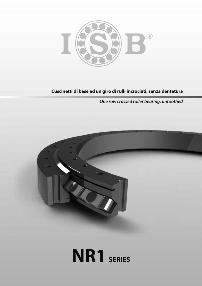 Coronas de giro de una hilera de rodillos cruzados - Serie NR1 ISB