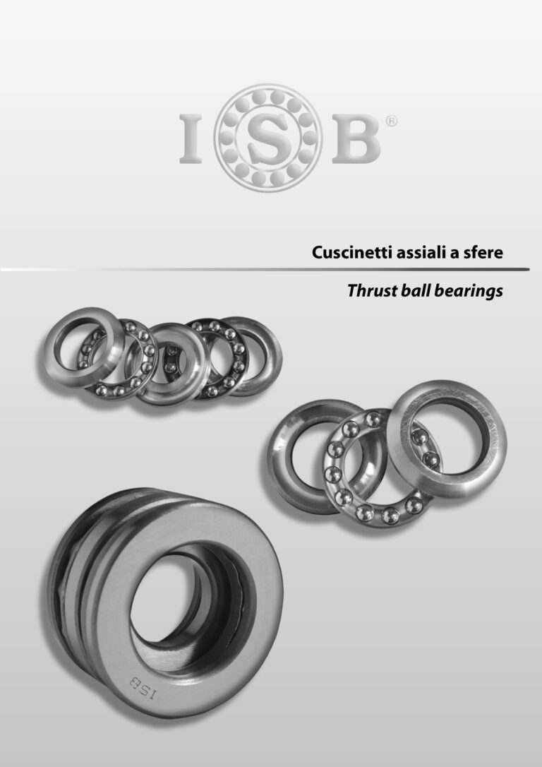Rodamientos axiales de bolas ISB